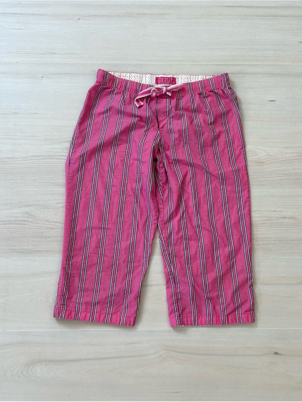 pink striped xhilaration pajama capris